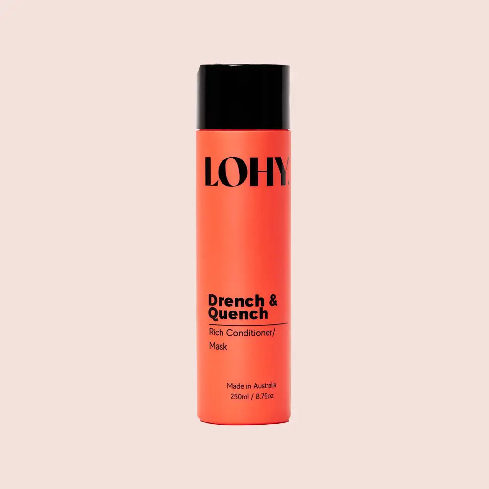 Bottle of Lohy Drench &amp; Quench Rich Conditioner / Mask