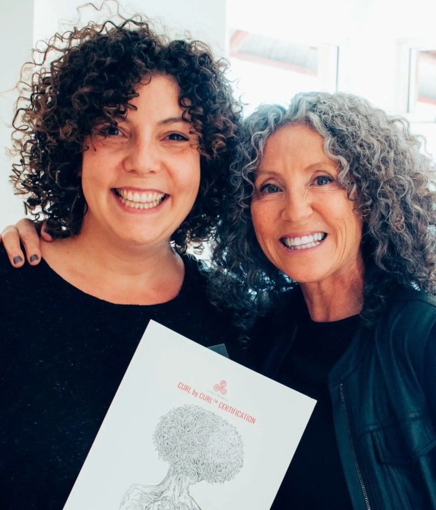 Natacha and Lorraine Massey, founder of the CURLY HAIR METHOD